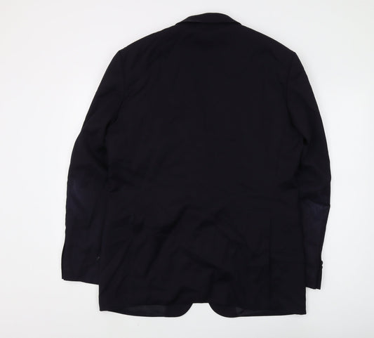 Hugo Boss Men's Black Blazer, Size 40R, Formal Wear