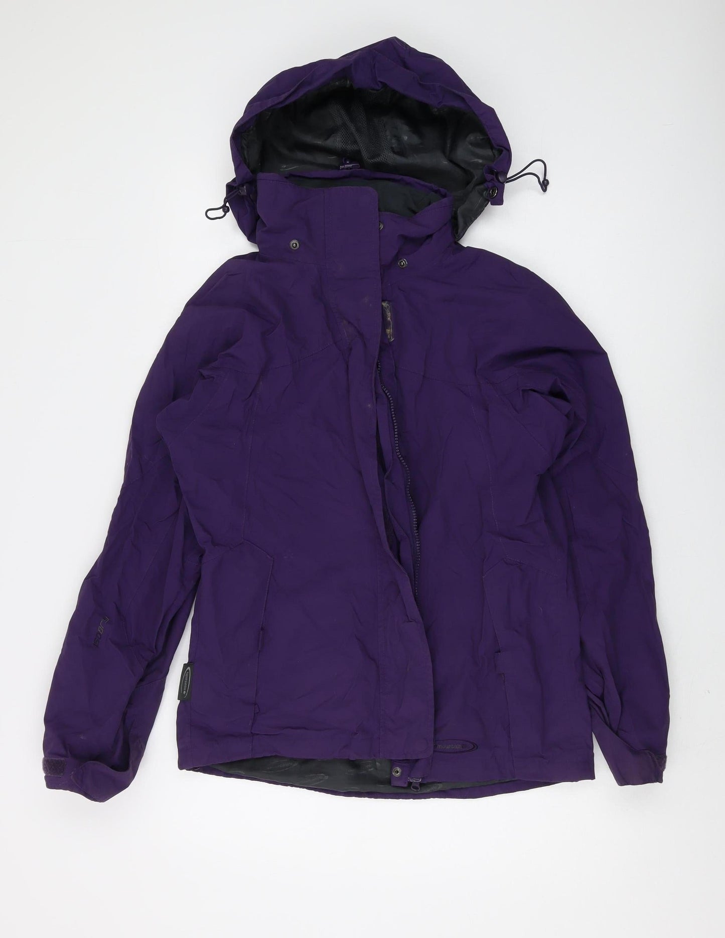 Mountainlife Women's Purple Waterproof Rain Coat Jacket Size 10