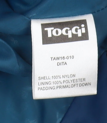 Toggi Women's Blue Puffer Waistcoat, Size 10, Casual Winter