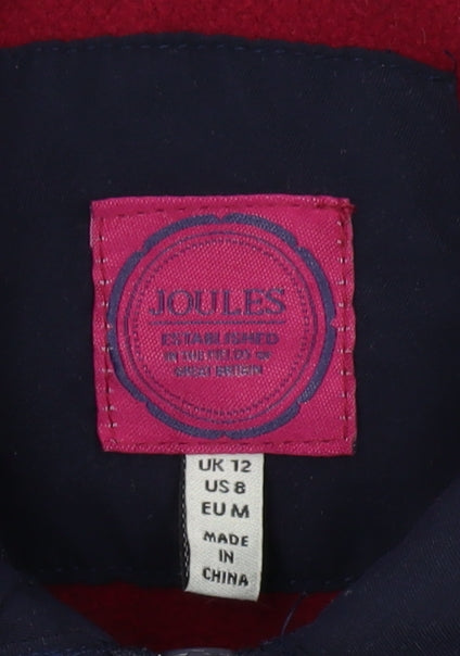 Joules Women's Blue Quilted Waistcoat, Size 12, Full Zip