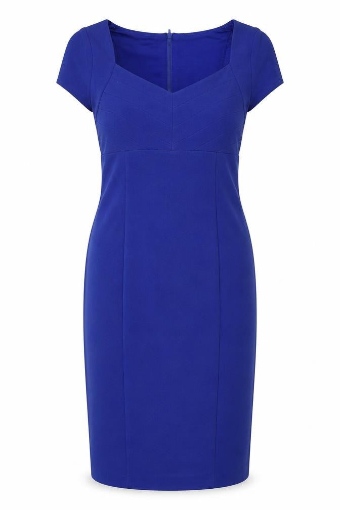 Wallis Women's Blue Petite Sheath Dress Size 10