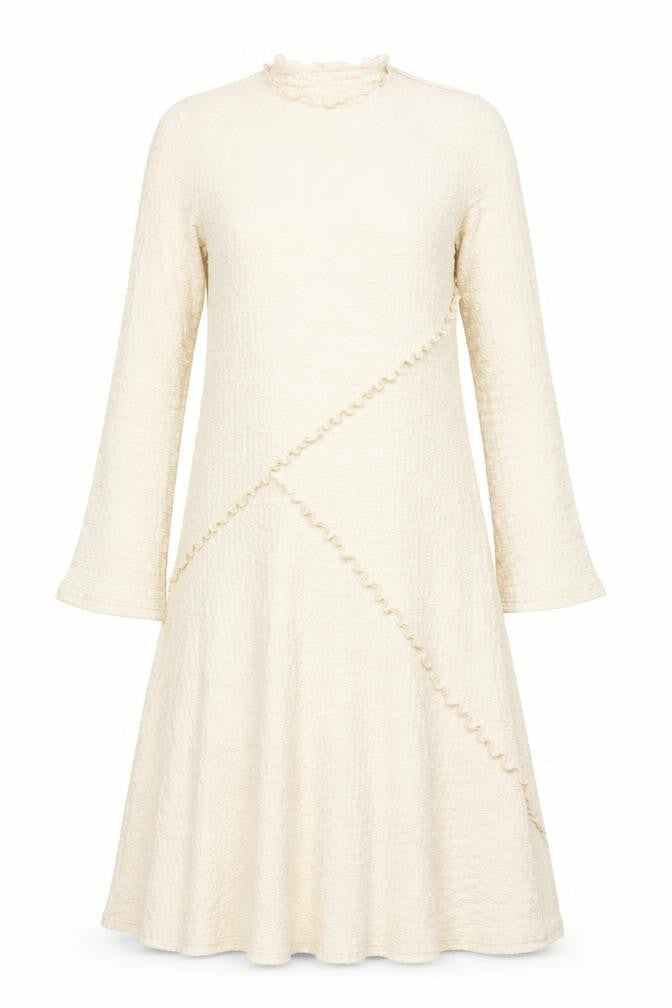 Marks and Spencer Women Beige A-Line Long Dress Size 14