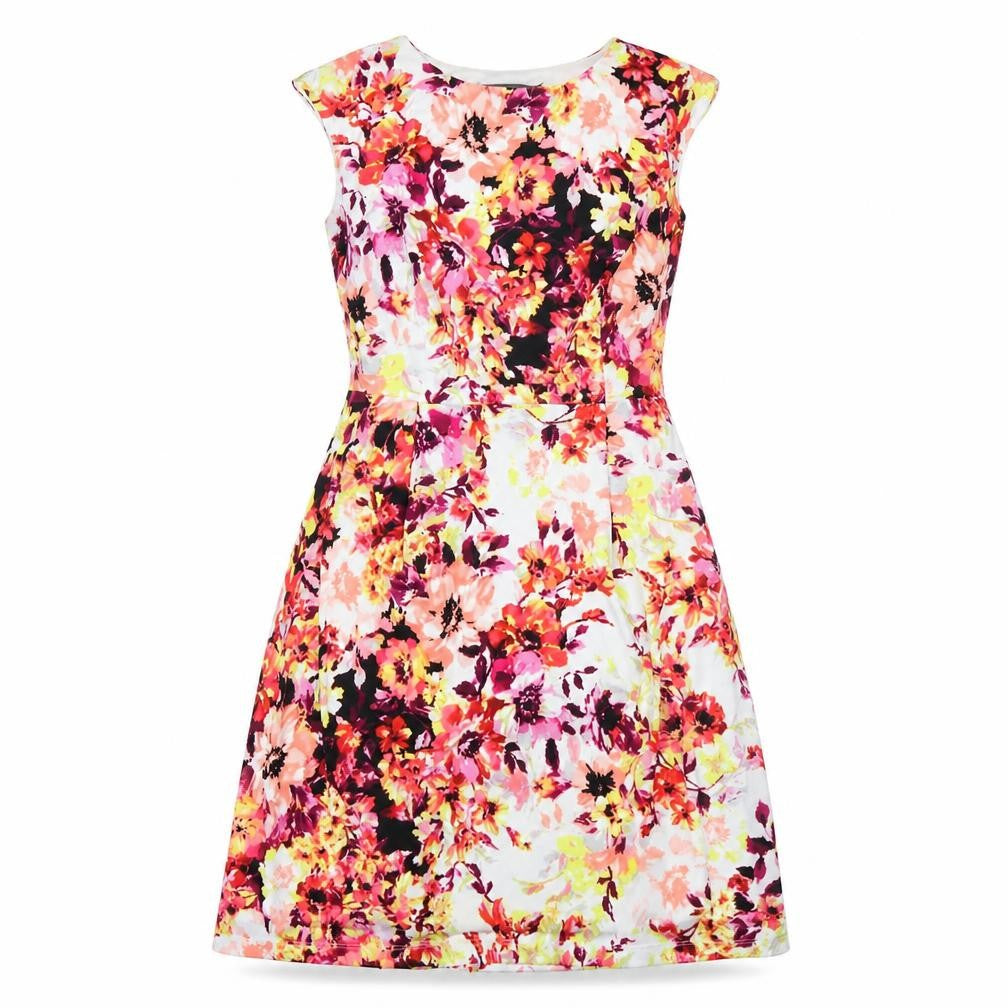 Donna Ricco Women's Floral Fit & Flare Dress UK 8