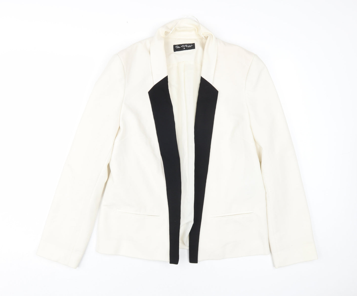 Miss Selfridge Women's Ivory Blazer Size 16