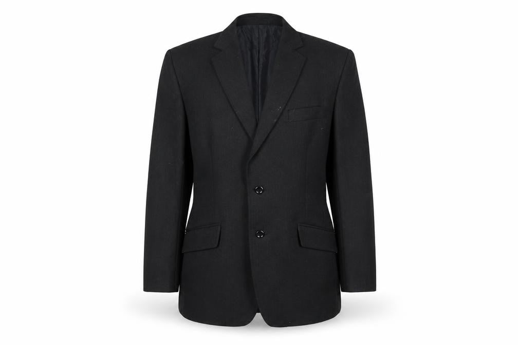 Perry Womens Black Blazer, Size 12, Classic Two-Button