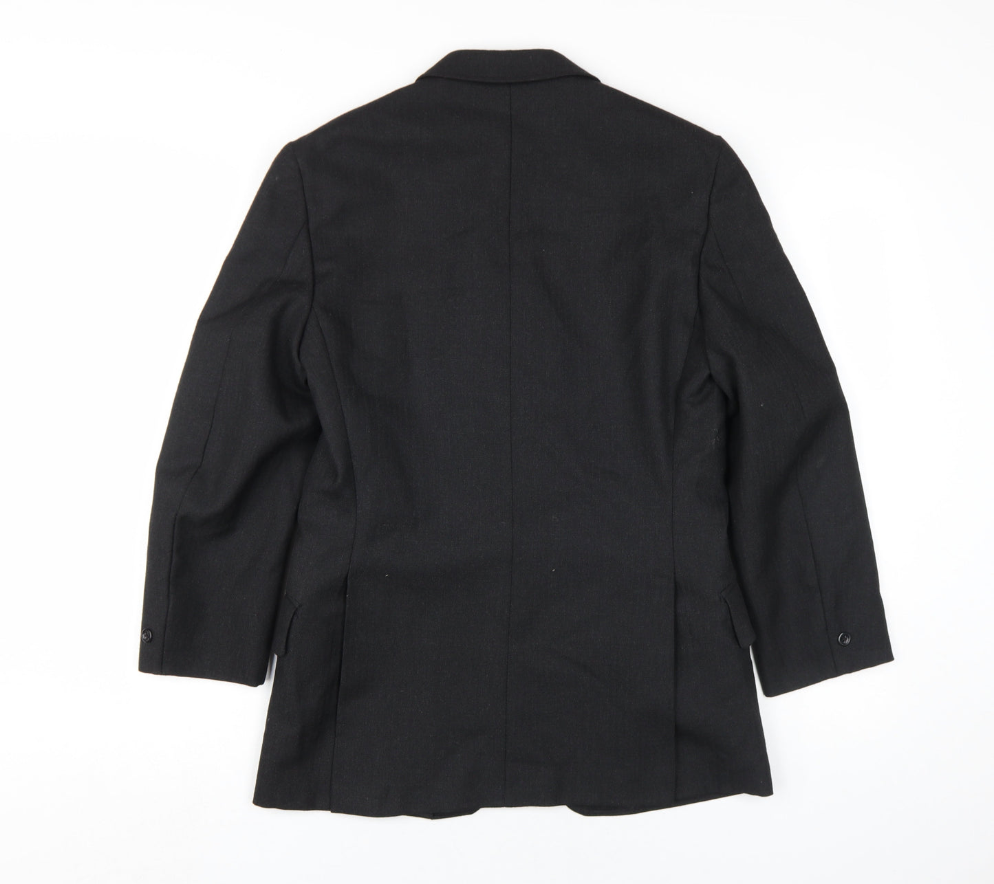 Perry Womens Black Blazer, Size 12, Classic Two-Button