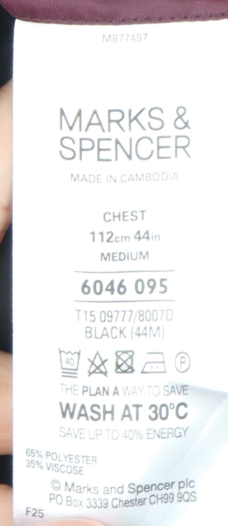 Marks and Spencer Men's Black Tuxedo Blazer 44R