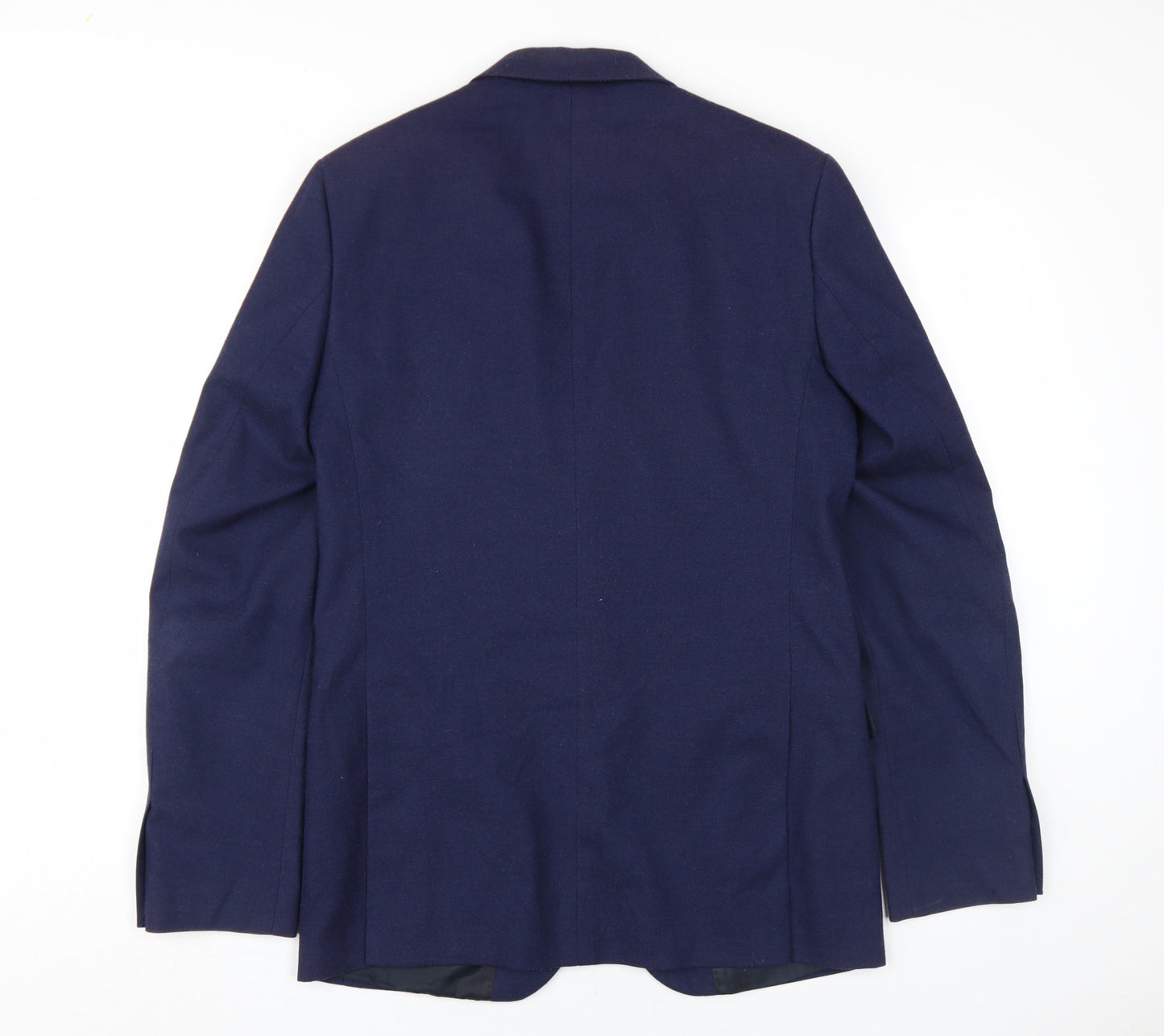 Marks and Spencer Men's Blue Long Blazer, 38L, Classic Style