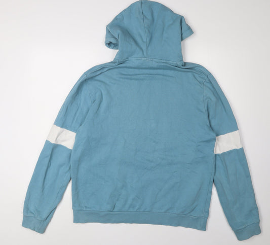 ASOS Men's Blue Pullover Hoodie, Size L