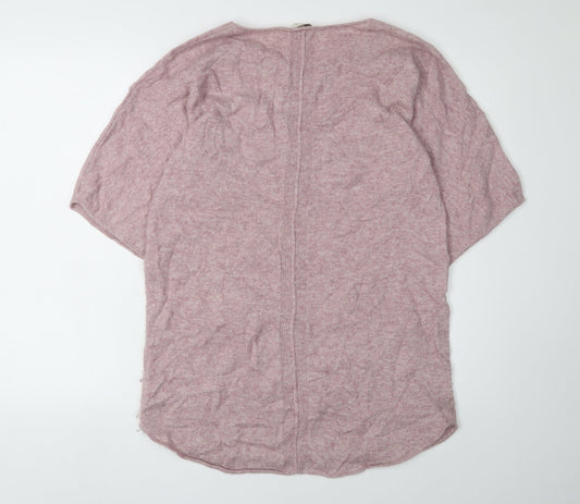 Poetry Women's Pink Cashmere Tunic Jumper Size 14