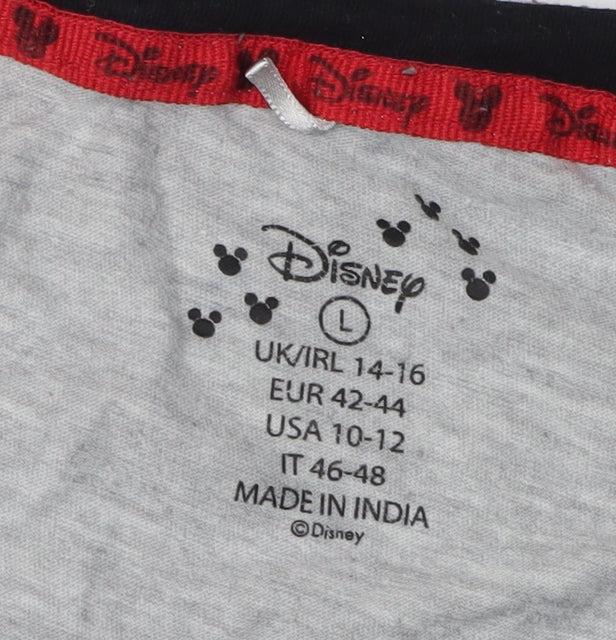 Disney Unisex Grey Mickey Mouse T-Shirt - L