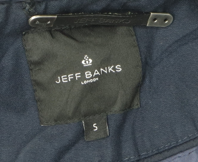 Jeff Banks Men's Blue Bomber Jacket, Size S