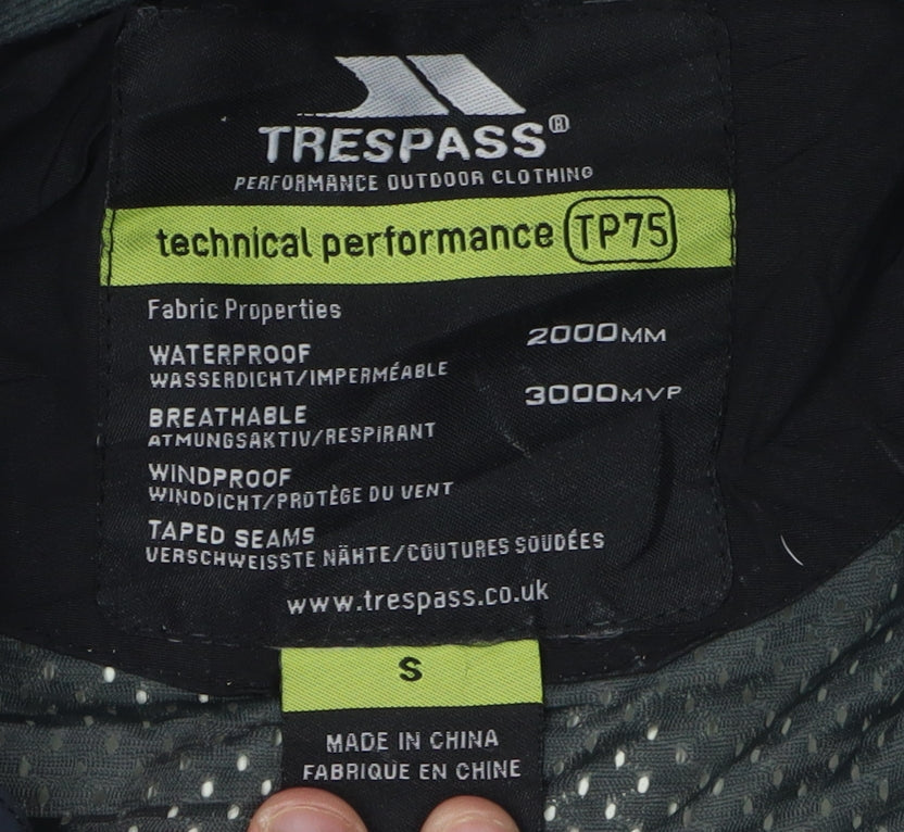Trespass Men's Black Parka Jacket S - Waterproof Breathable Outdoor
