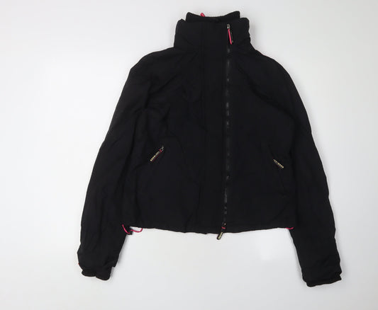 Superdry Women's Black Windbreaker Jacket L
