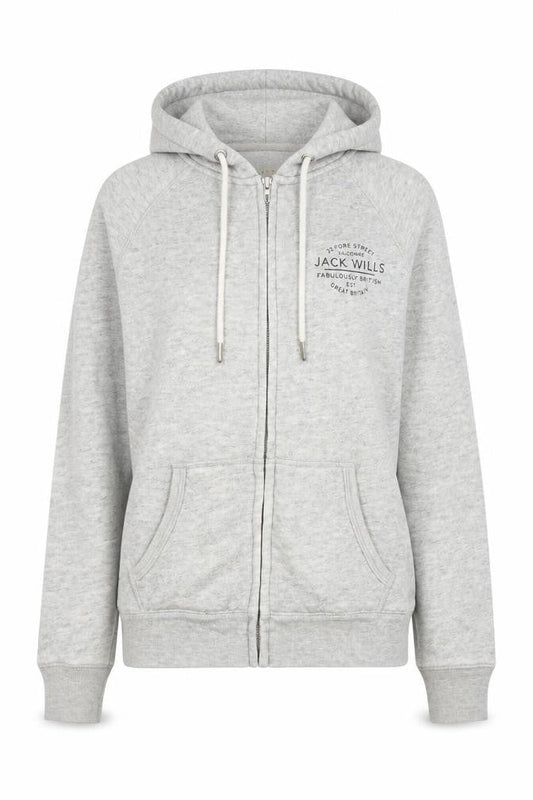 Womens UK Size 8 Regular Jack Wills Grey Cotton Jacket