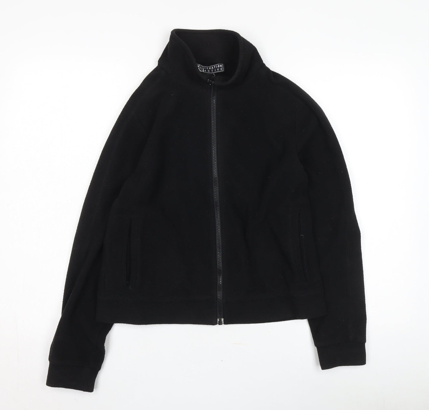 Equation Active Women's Black Jacket Size 12 Casual Full Zip
