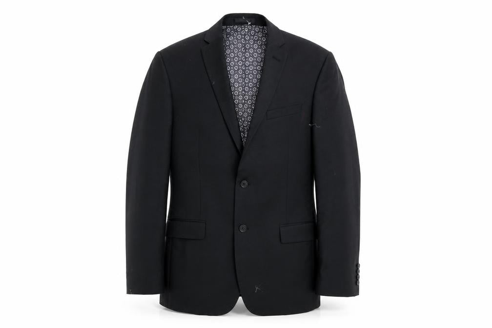 Mens 40 Chest Regular Racing Green Black Two-Button Blazer