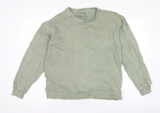 Fat Face Green Unisex Pullover Sweatshirt Crew Neck Size 12
