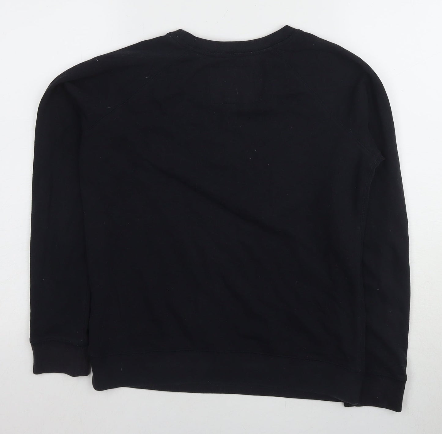 Jack Wills Unisex Black Pullover Sweatshirt Size 10