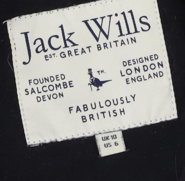 Jack Wills Unisex Black Pullover Sweatshirt Size 10