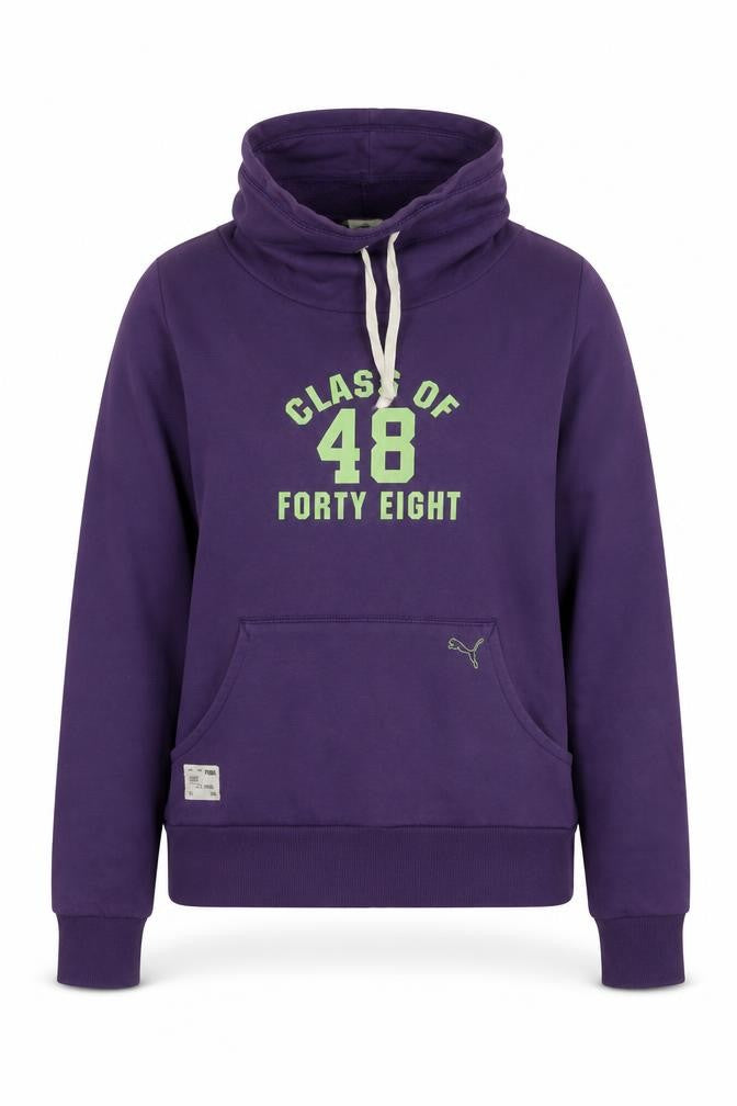 Womens UK 10 Regular PUMA Purple Pullover Sweatshirt