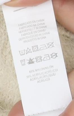 Disney Women's Ivory Bambi Sequin Pullover, Size 10