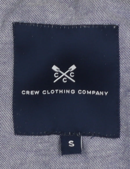 Crew Clothing Men's Green Stripe 1/4 Zip Sweatshirt S
