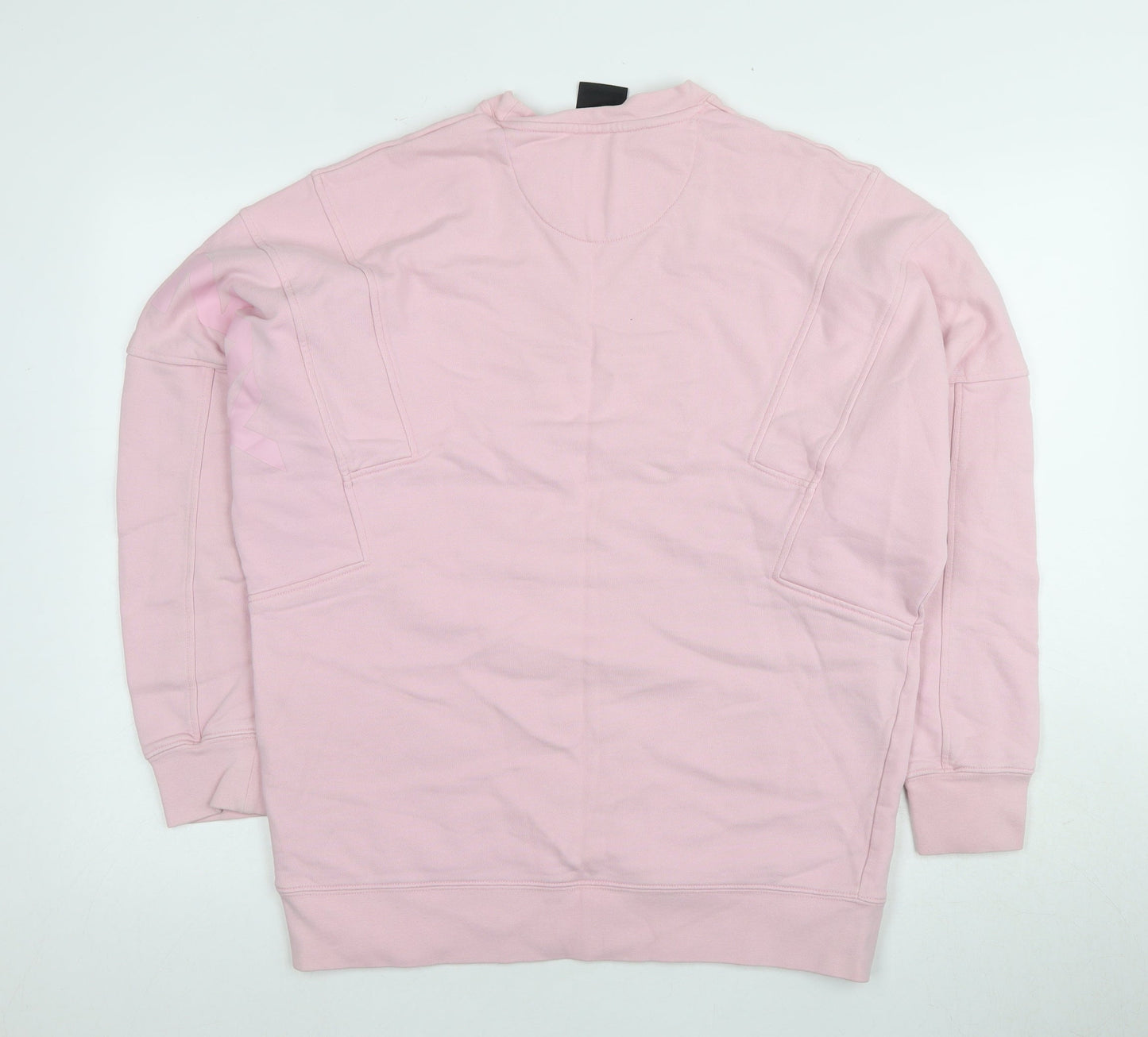 Donnay Women's Pink Cotton Pullover Sweatshirt, Relaxed Fit