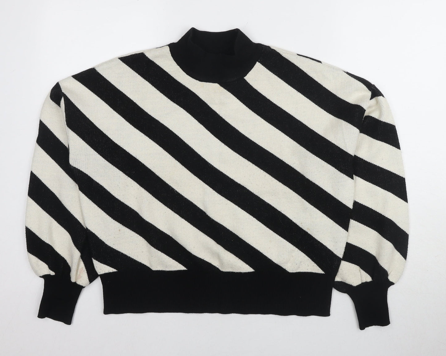 Vero Moda Women's Black Mock Neck Pullover Jumper M