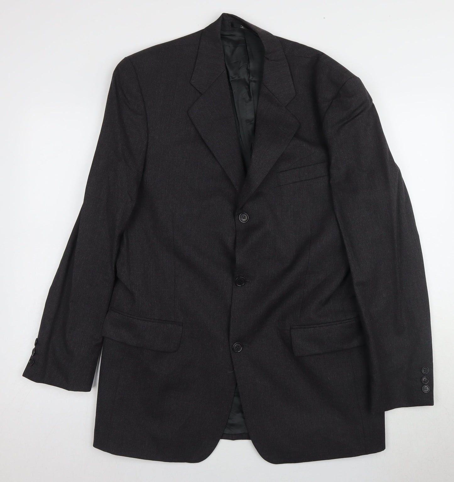 Ciro Citterio Men's Black 40L Two-Button Blazer