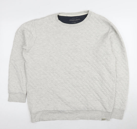 Relay Jeans Men’s Grey Pullover Sweatshirt Size L