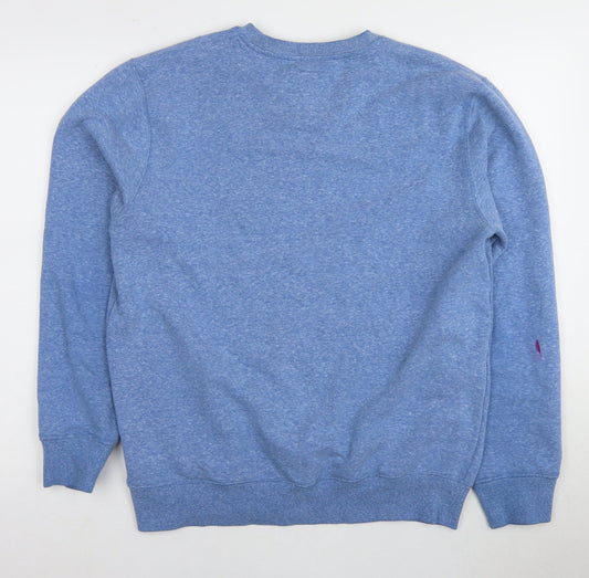 Vans Men's Blue Pullover Sweatshirt M with Logo