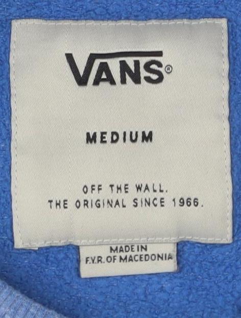 Vans Men's Blue Pullover Sweatshirt M with Logo
