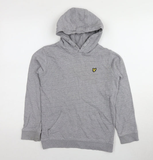 Lyle & Scott Boys Grey Pullover Hoodie Size 9/10