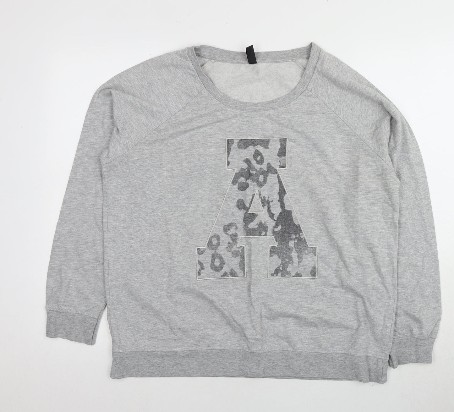 Vero Moda Grey Logo Women's Pullover Sweatshirt L