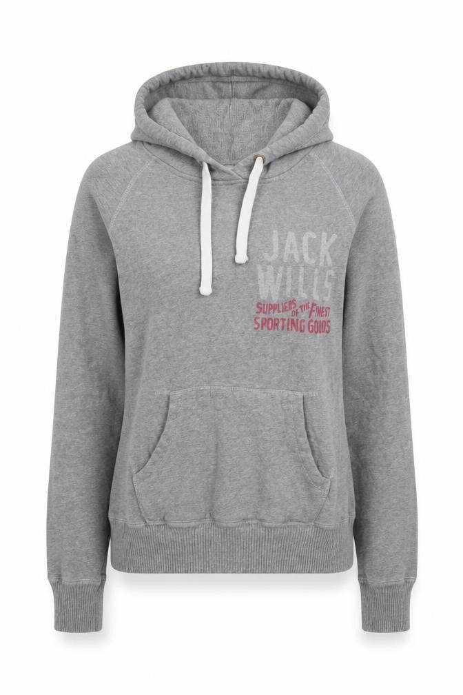 Womens UK 10 Regular Jack Wills Grey Pullover Hoodie