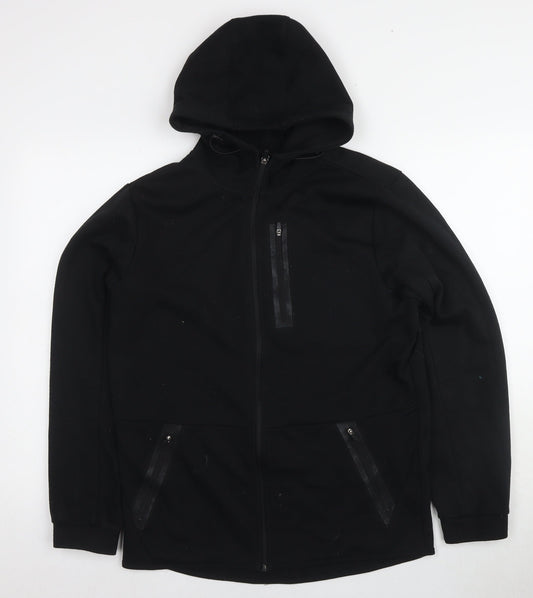 Workout Unisex Black Hoodie Medium