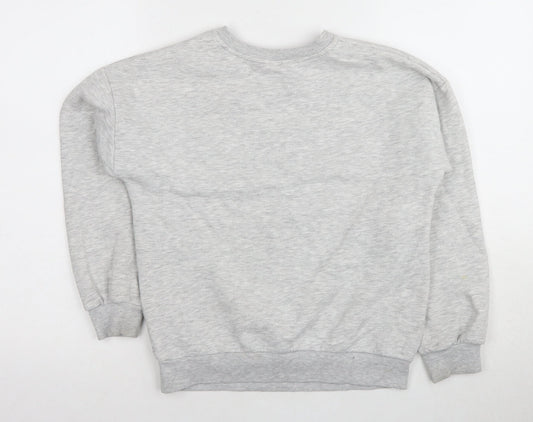 Disney Girls Grey Minnie Mouse Pullover Sweatshirt 10-11 Years