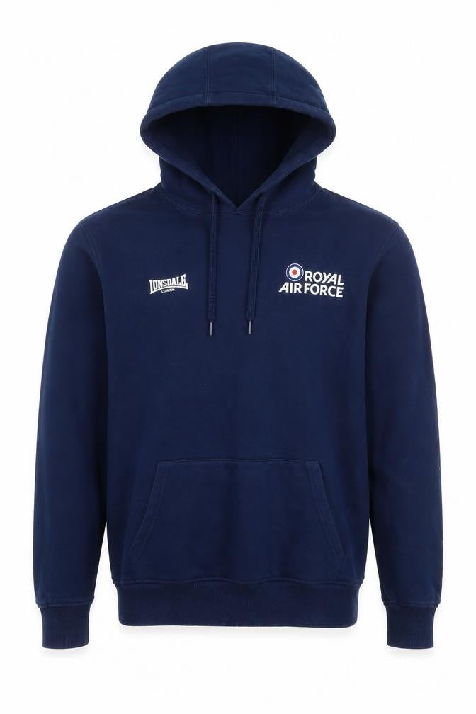 Mens UK S Regular Lonsdale Blue Pullover Hoodie