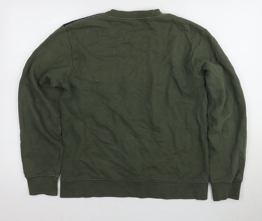 OLOW Men's Green Pullover Sweatshirt with Pocket - Size L