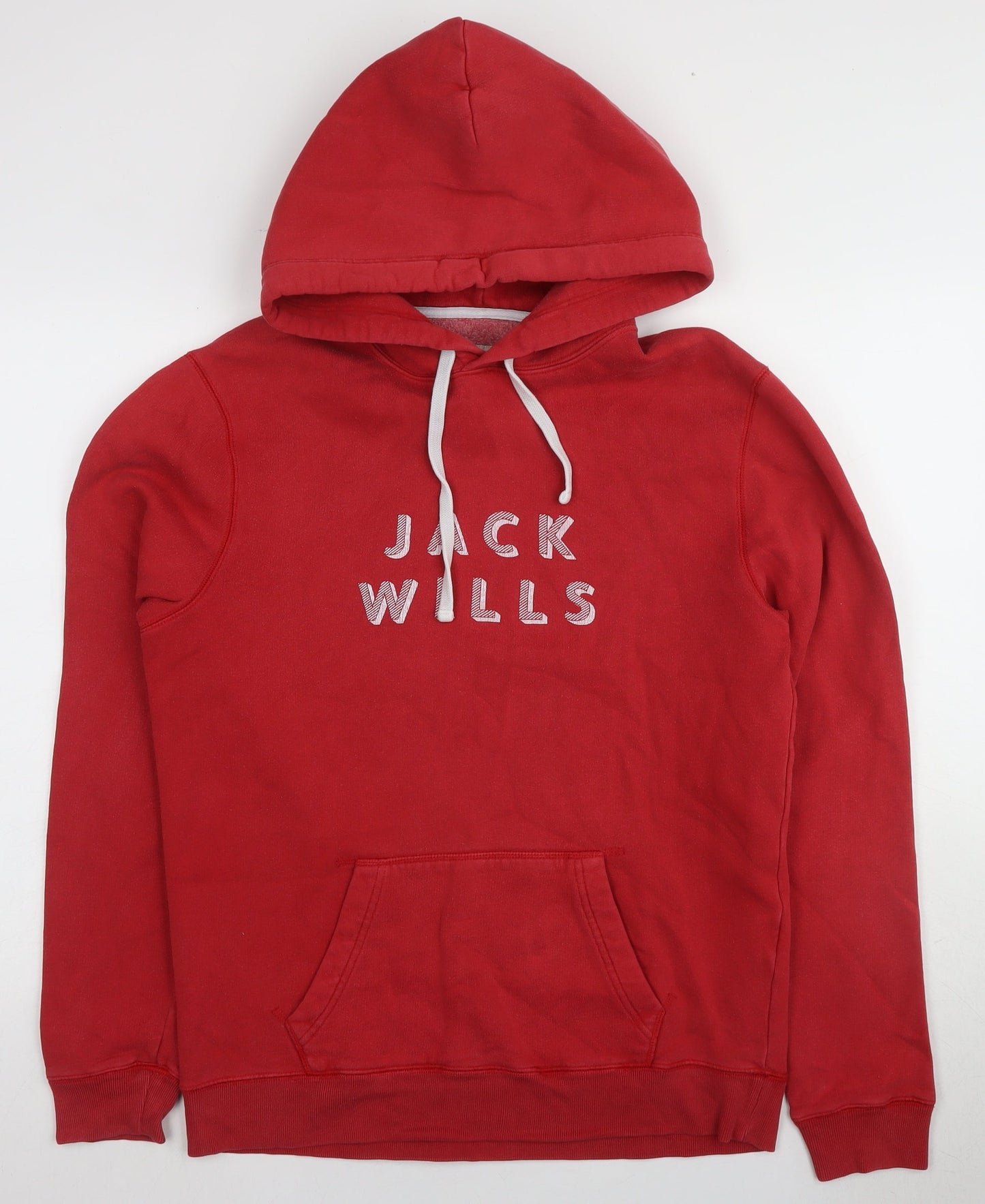 Jack Wills Red Men's Hoodie in Medium Pullover Style