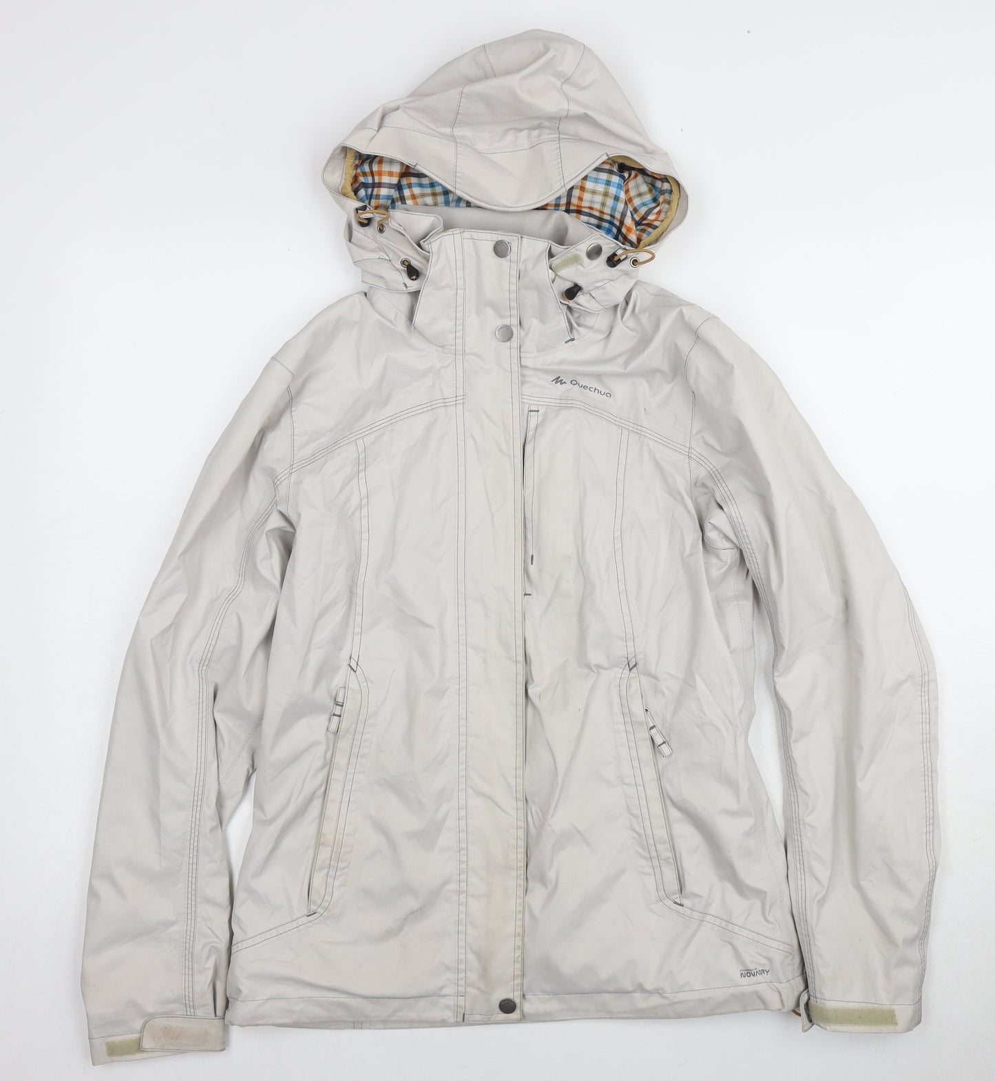 Quechua Women's Ivory Parka Jacket Size Small
