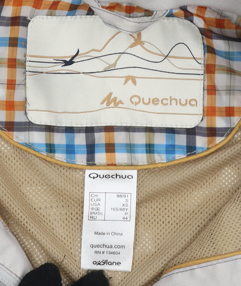 Quechua Women's Ivory Parka Jacket Size Small