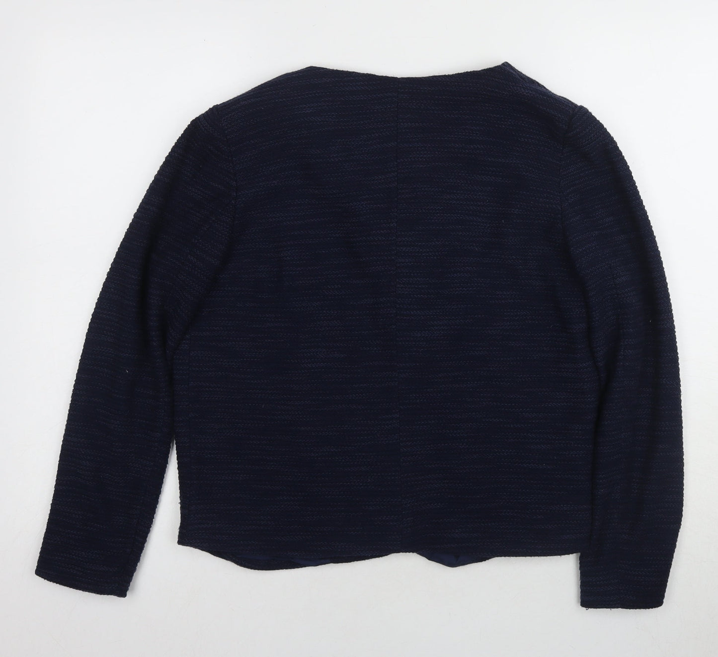Mango Women's Blue Long Sleeve Jumper Lined
