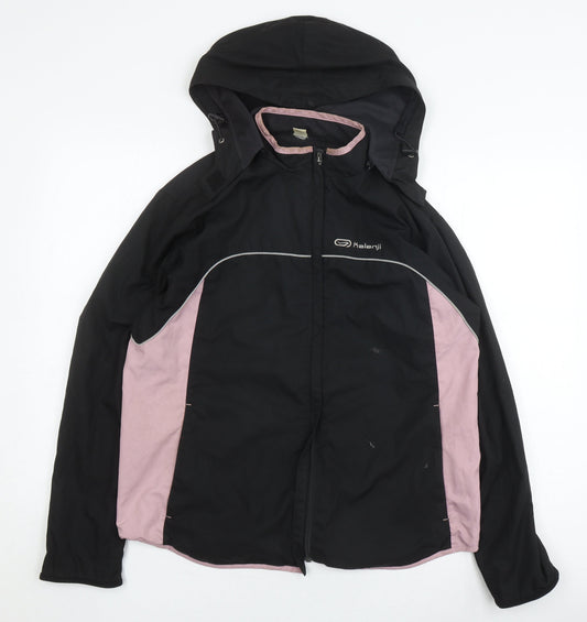 Kalenji Women's Black Hooded Jacket Size 14