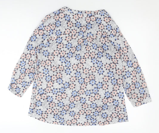 White Stuff Women's Floral Multicoloured Blouse Size 10