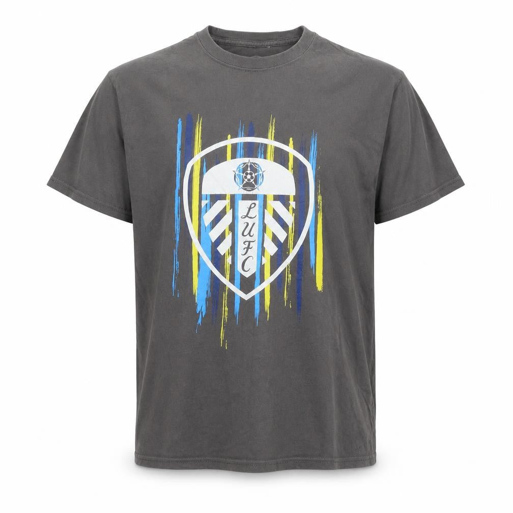 LUFC Men's Grey T-Shirt, M, Graphic Print, Sports Theme