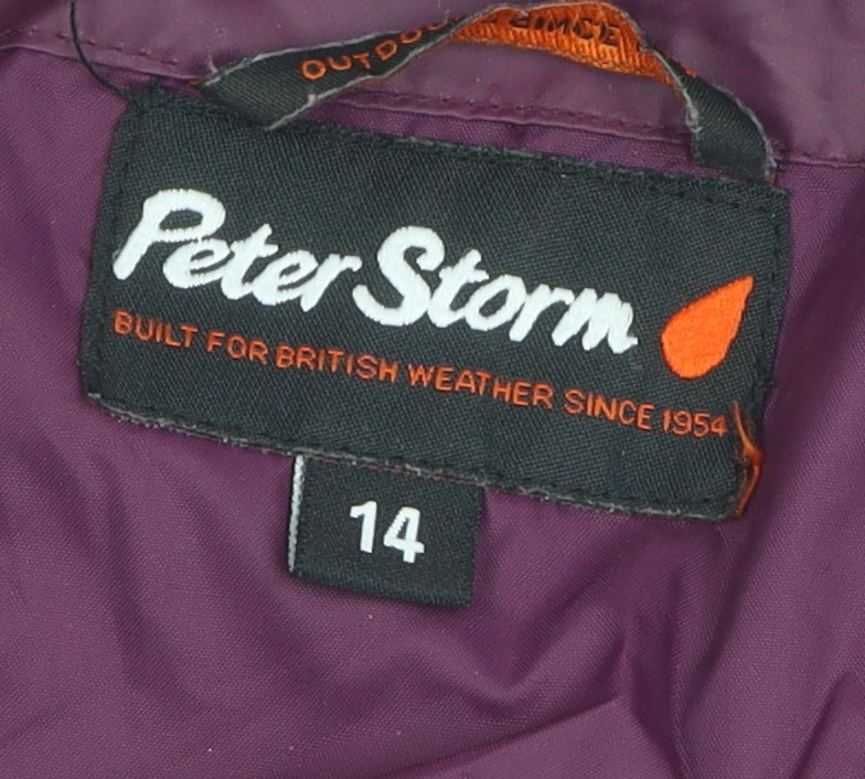 Peter Storm Women's Purple Rain Coat Size 14
