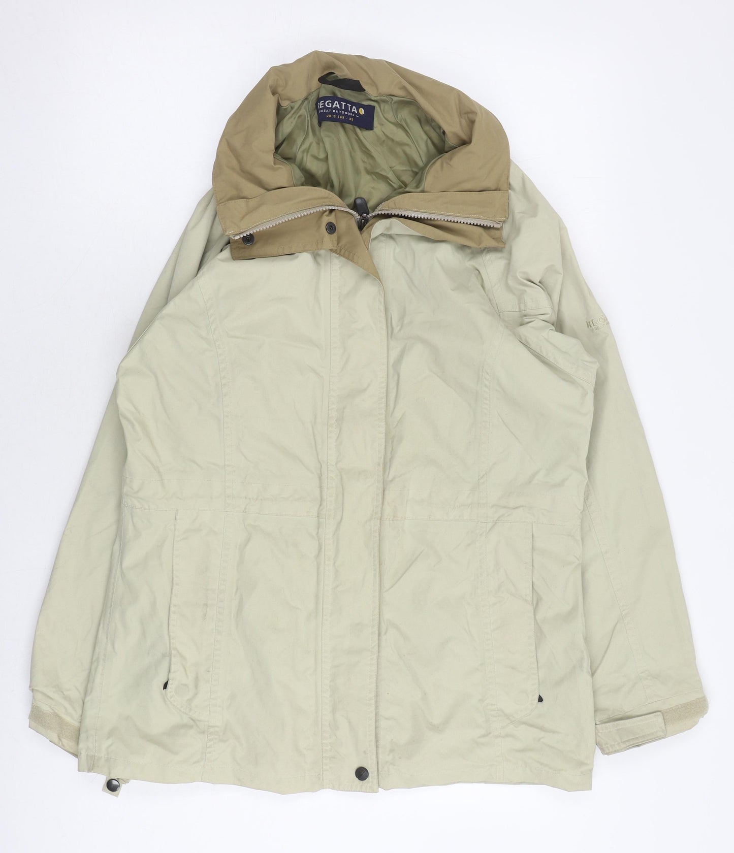 Regatta Women's Beige Waterproof Parka Jacket Size 10