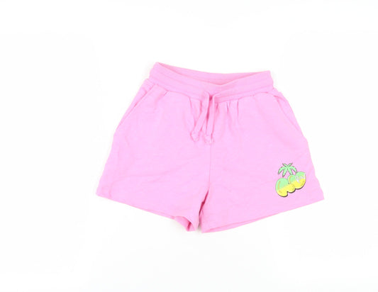 Reclaimed Vintage Women's Pink Sweat Shorts, Size 4